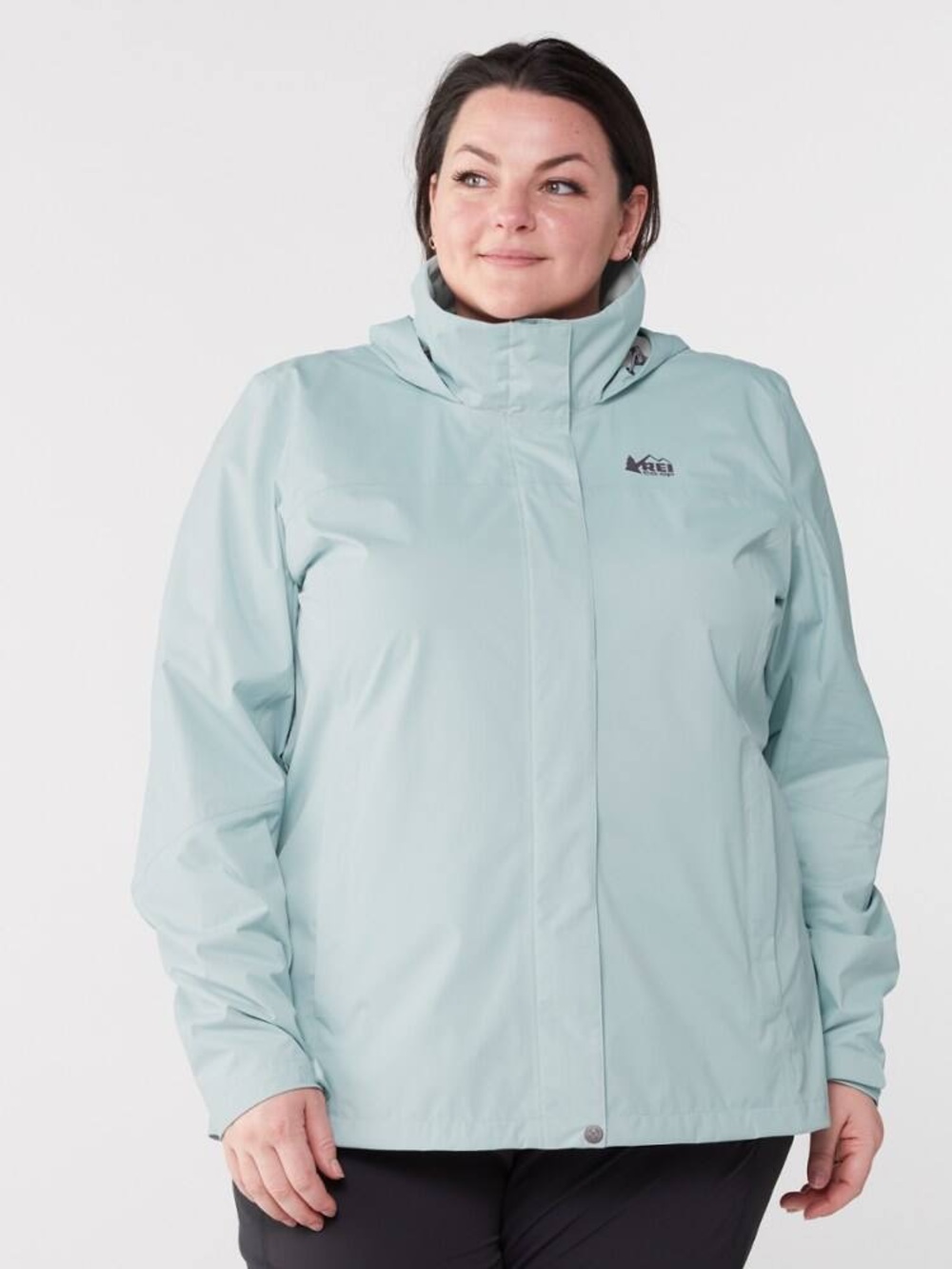 REI Rainier Rain Jacket Vapor Blue Sz 3X